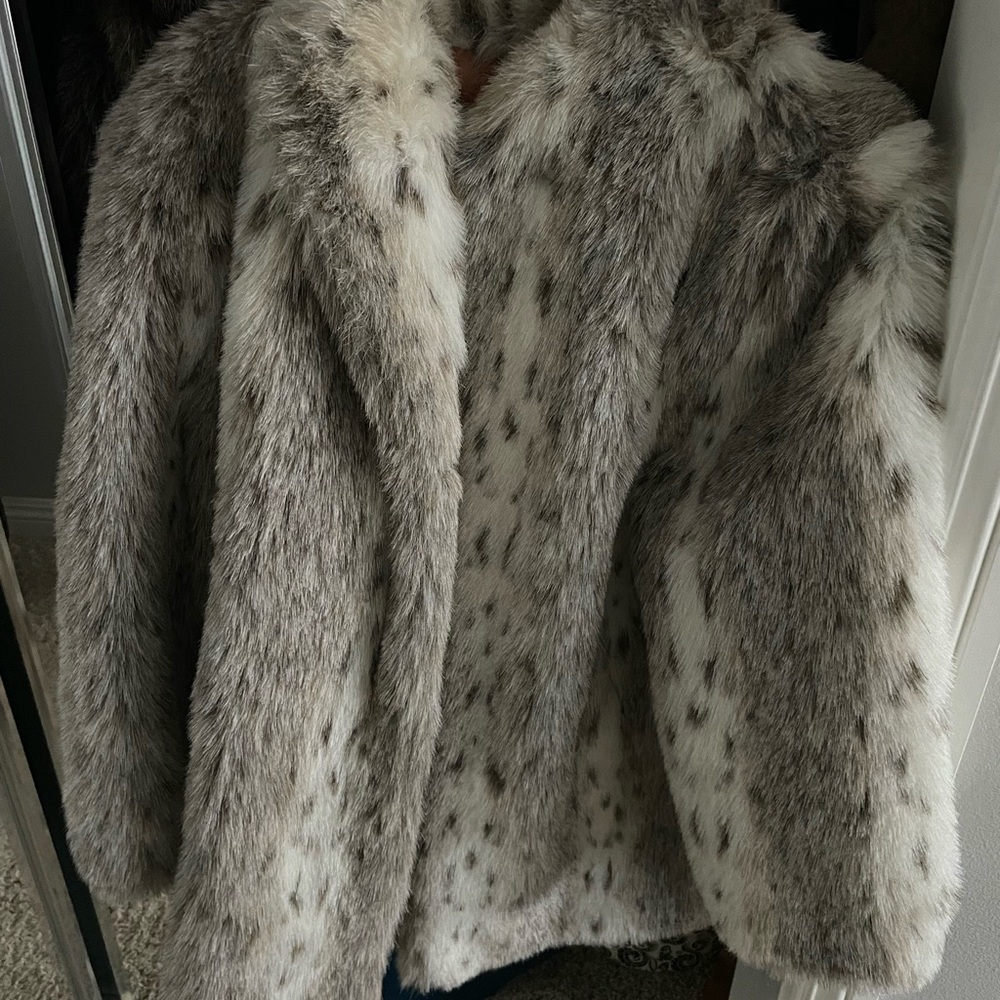Vintage Jordache faux fur coat